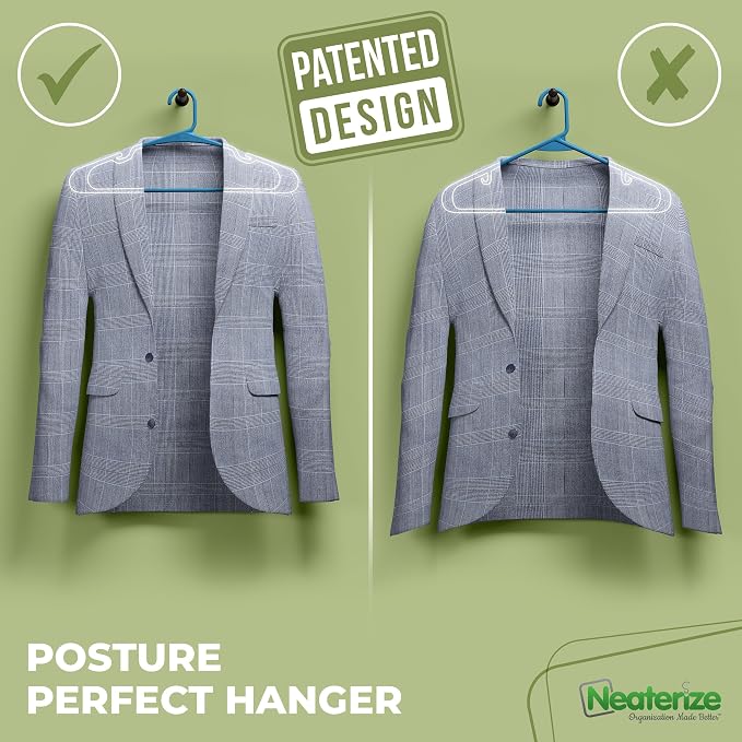 NEATERIZE Clothes Hangers Plastic 50 Pack - Image 3