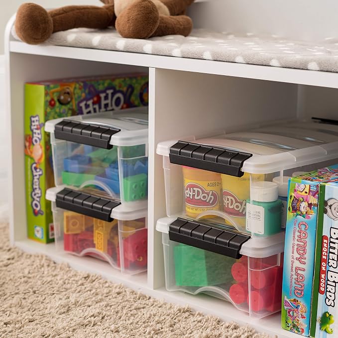IRIS USA 6-Pack 6 Quart Storage Bins - Image 4