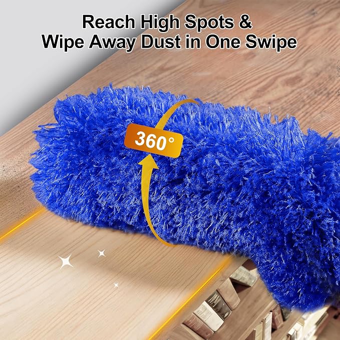 Tiumso Dusters for Cleaning, Microfiber Feather Duster 5-in-1 Kit, Duster - Image 3