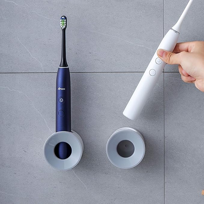 Electric Toothbrush Holder for Bathroom, Wall Mounted for Shower Space-Saving by Klxsing