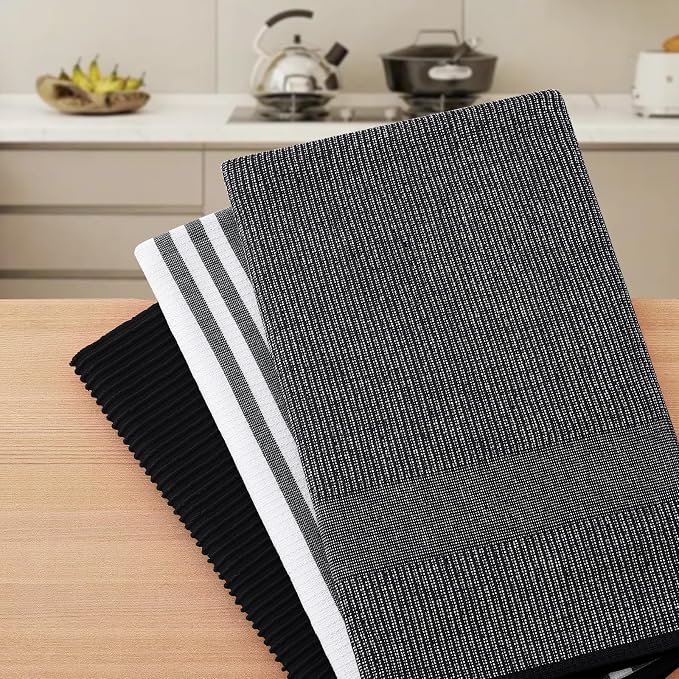 Homaxy Cotton 380 GSM Premium Kitchen Towels, 9 Pack - Image 7