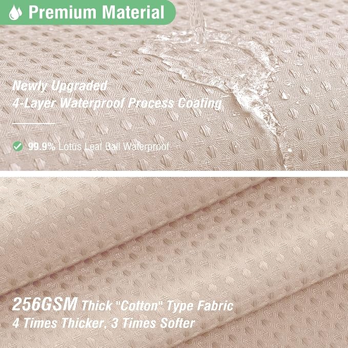 Dynamene Blush Pink Fabric Shower Curtain - Image 3