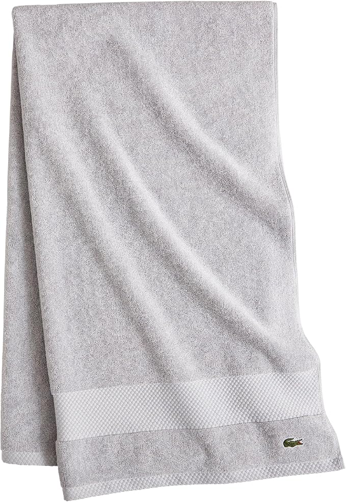Lacoste Heritage 100% Supima Cotton Bath Towel 30" x 54", Micro Chip | Highly by Unknown