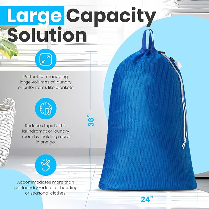 Handy Laundry Mesh XL Laundry Bag 24"x36" - Image 2
