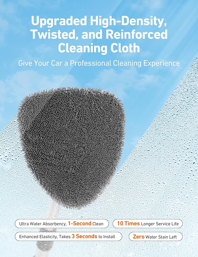 AstroAI 26" Super-Long Windshield Cleaner Tool & Car Interior Detailing Kit | - Image 4